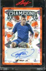 Neymar Jr. [Orange Crystal] #C-N1 Soccer Cards 2022 Leaf Metal Champions Autographs Prices