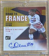Crystal Dunn [Gold] Soccer Cards 2018 Panini Donruss Road to France Autographs Prices