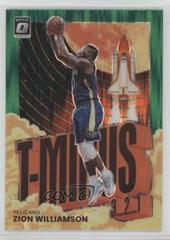 Zion Williamson [Green Shock] #1 Basketball Cards 2021 Panini Donruss Optic T Minus 3 2 1 Prices