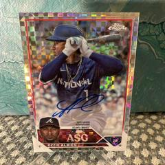 Ozzie Albies [Xfractor] #ASGA-OAL Baseball Cards 2023 Topps Chrome Update All Star Game Autographs Prices
