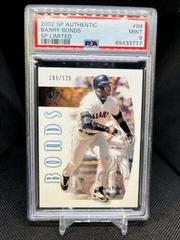 Barry Bonds [SP Limited] Baseball Cards 2002 SP Authentic Prices