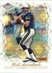 Matt Hasselbeck [Premiere Date] #127 Football Cards 2001 Pacific Impressions Prices