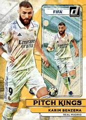 Karim Benzema [Silver] #18 Soccer Cards 2022 Panini Donruss Pitch Kings Prices