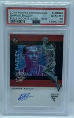 Darius Bazley [Red] Basketball Cards 2019 Panini Chronicles Flux Rookie Autographs Prices