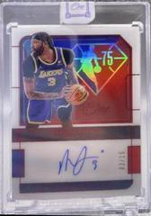 Anthony Davis [Red] Basketball Cards 2021 Panini One and One 75th Team Signatures Prices