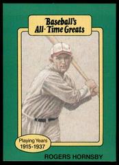 Rogers Hornsby Baseball Cards 1987 All Time Greats Prices