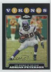 Adrian Peterson [Refractor] #TC164 Football Cards 2008 Topps Chrome Prices