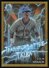 Colin Houck [Gold] #TT-14 Baseball Cards 2023 Bowman Draft Transformative Talent Prices