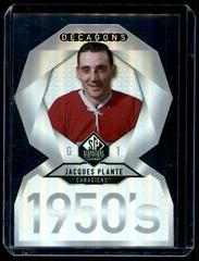 Jacques Plante Hockey Cards 2020 SP Signature Edition Legends Decagons Prices