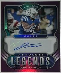Jonathan Taylor [Purple] #AL-JT Football Cards 2022 Panini Absolute Legends Signatures Prices