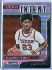 Dillon Mitchell #INT-DM Basketball Cards 2022 Panini Prizm Draft Picks Letter of Intent Prices