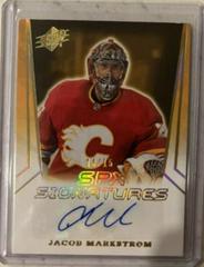 Jacob Markstrom [Gold] Hockey Cards 2021 SPx Signatures Prices