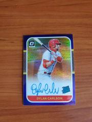 Dylan Carlson [Purple] #87RR-DC Baseball Cards 2021 Panini Donruss Optic Retro 1987 Rated Rookie Signatures Prices