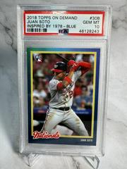 Juan Soto [Blue] Baseball Cards 2018 Topps on Demand Inspired By 1978 Prices