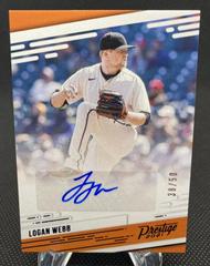 Logan Webb [Purple] Baseball Cards 2021 Panini Chronicles Prestige Autographs Prices