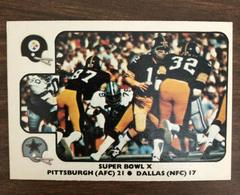 Super Bowl X [Pittsburgh, Dallas] Football Cards 1977 Fleer Team Action Prices