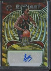 Scottie Barnes [Gold] Basketball Cards 2021 Panini Spectra Radiant Signatures Prices