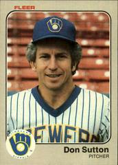 Don Sutton #47 Baseball Cards 1983 Fleer Prices