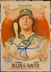 Mark McGwire [Orange Refractor] #AGA-MM Baseball Cards 2021 Topps Allen & Ginter Chrome Autographs Prices
