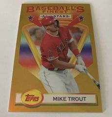 Mike Trout [Gold Refractor] #116 Baseball Cards 2020 Topps Finest Flashbacks Prices