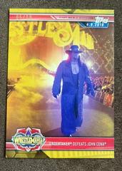 Undertaker Defeats John Cena [Gold] Wrestling Cards 2019 Topps WWE Road to Wrestlemania Prices