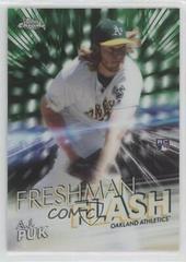 A.J. Puk [Green Refractor] #FF-9 Baseball Cards 2020 Topps Chrome Freshman Flash Prices