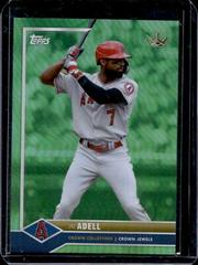Jo Adell [Green Rainbow] #2 Baseball Cards 2022 Topps X Bobby Witt Jr. Crown Prices