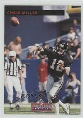 Chris Miller Football Cards 1992 Pro Line Profiles Prices