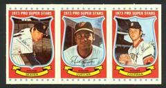 Coleman, Cuellar, Seaver [Panel] Baseball Cards 1973 Kellogg's Prices