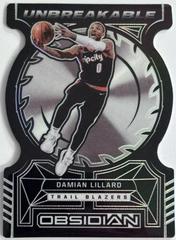 Damian Lillard Basketball Cards 2021 Panini Obsidian Unbreakable Prices