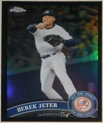 Derek Jeter [Black Refractor] #20 Baseball Cards 2011 Topps Chrome Prices