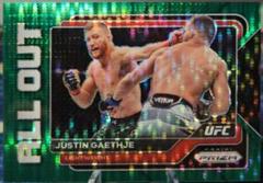 Justin Gaethje [Green Pulsar] #18 Ufc Cards 2023 Panini Prizm UFC All Out Prices