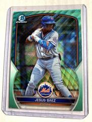 Jesus Baez [Aqua Wave] #BDC-108 Baseball Cards 2023 Bowman Draft Chrome Prices