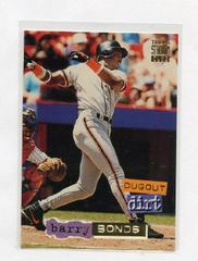 Barry Bonds #6 Baseball Cards 1994 Stadium Club Dugout Dirt Prices