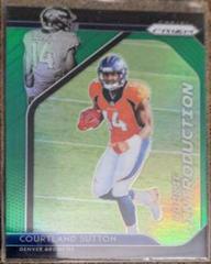 Courtland Sutton [Green Prizm] Football Cards 2018 Panini Prizm Rookie Introduction Prices