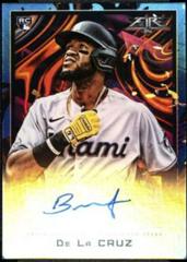 Bryan De La Cruz [Blue] Baseball Cards 2022 Topps Fire Autographs Prices