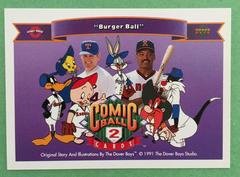 Jackson w/ Ryan [Looney Tunes Burger] #100 Baseball Cards 1991 Upper Deck Comic Ball 2 Prices
