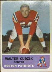 Walter Cudzik #7 Football Cards 1962 Fleer Prices
