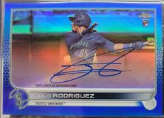 Julio Rodriguez [Refractor] #RA-JRO Baseball Cards 2022 Topps Chrome Rookie Autographs Prices
