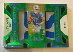 Sam LaPorta [Green] #RR-15 Football Cards 2023 Panini Plates and Patches Rookie Reflections Prices