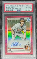 Adam Hall [Red Refractor] #CPA-AH Baseball Cards 2020 Bowman Chrome Prospect Autographs Prices