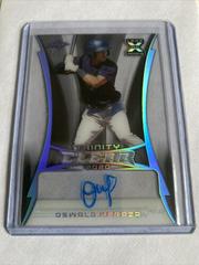 Oswald Peraza [Spectrum Silver] #CA-OP1 Baseball Cards 2020 Leaf Trinity Clear Autographs Prices