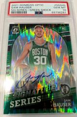 Sam Hauser [Green Shock] Basketball Cards 2021 Panini Donruss Optic Signature Series Prices