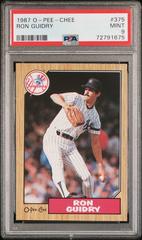 Ron Guidry #375 Baseball Cards 1987 O Pee Chee Prices