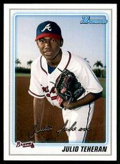 Julio Teheran [Black Border Redemption] Baseball Cards 2010 Bowman Prospects Prices