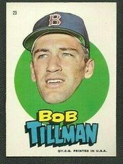 Bob Tillman Baseball Cards 1967 Topps Red Sox Stickers Prices
