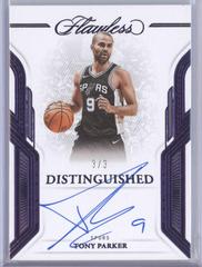 Tony Parker [Amethyst] #24 Basketball Cards 2022 Panini Flawless Distinguished Auto Prices
