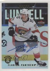 Anton Lundell [Silver Foil Autograph] Hockey Cards 2021 Ultra Prices