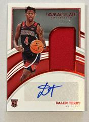 Dalen Terry [Patch Autograph Red] #51 Basketball Cards 2022 Panini Immaculate Collection Collegiate Prices