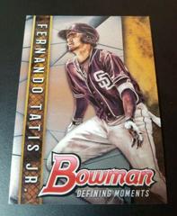 Fernando Tatis Jr. Baseball Cards 2017 Bowman Draft Defining Moments Prices